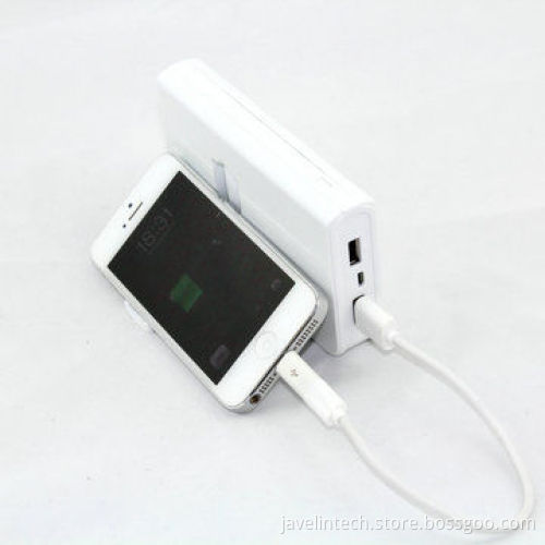 Big capacity power bank, 13,000mAh, with 2 USB Ports, 4 LED Power Indicators, LED Torch Holder